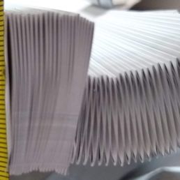 Good pleats vs defective material in last order Good pleats vs defective material in last order