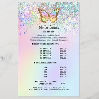 Glitter Lashes By Maria - Price List - Eyelash Service Near Me - Miami Beach, Florida Glitter Lashes By Maria - Price List - Eyelash Service Near Me - Miami Beach, Florida