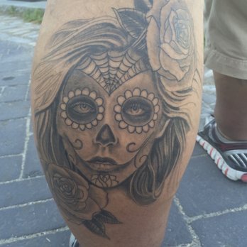 JustinkTattoo - My last piece from Justin which we need to finish, a day of the dead style portrait - Tattoo Near Me - Winthrop, Massachusetts JustinkTattoo - My last piece from Justin which we need to finish, a day of the dead style portrait - Tattoo Near Me - Winthrop, Massachusetts