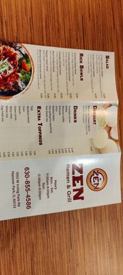 Menu photo 7 Zen Ramen & Grill Hanover Park, IL Menu photo 7 Zen Ramen & Grill Hanover Park, IL