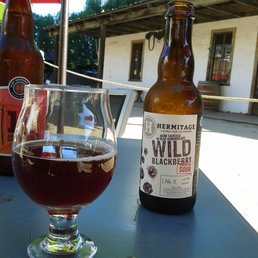 Having a sour beer beside the adobe Having a sour beer beside the adobe