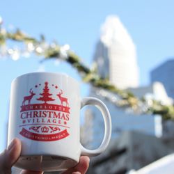 Charlotte Christmas Village - Warm, spiked cider at the Christmas village in Charlotte
