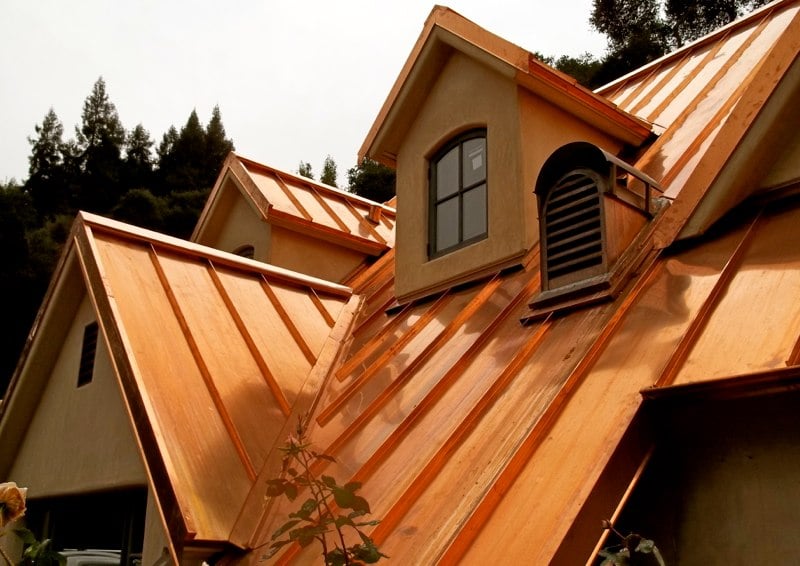 Slide of Custom Copper & Sheet Metal Roofing