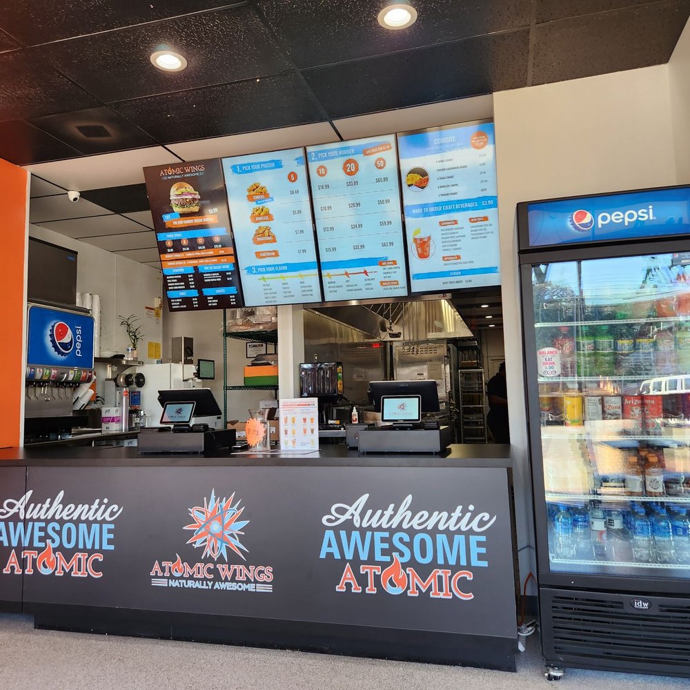 the inside of the restaurant
