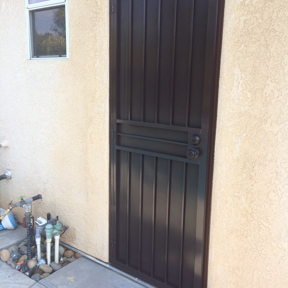 Con-Door Security Wrought Iron Work - Custom matched color to match the doors of my home. - Fresno, California Con-Door Security Wrought Iron Work - Custom matched color to match the doors of my home. - Fresno, California