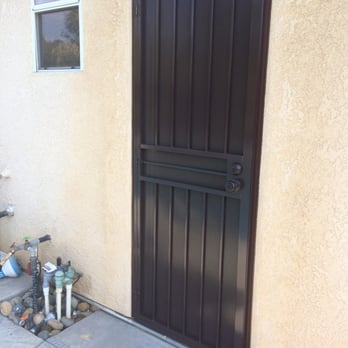 Con-Door Security Wrought Iron Work - Custom matched color to match the doors of my home. - Fresno, California Con-Door Security Wrought Iron Work - Custom matched color to match the doors of my home. - Fresno, California