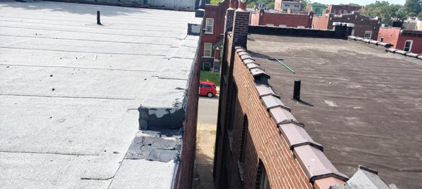 Modified roofing - This is modified roofing and wall repair Modified roofing - This is modified roofing and wall repair