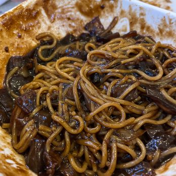 Great Sea Restaurant - a plate of noodles and meat - Chinese Near Me - Chicago, Illinois