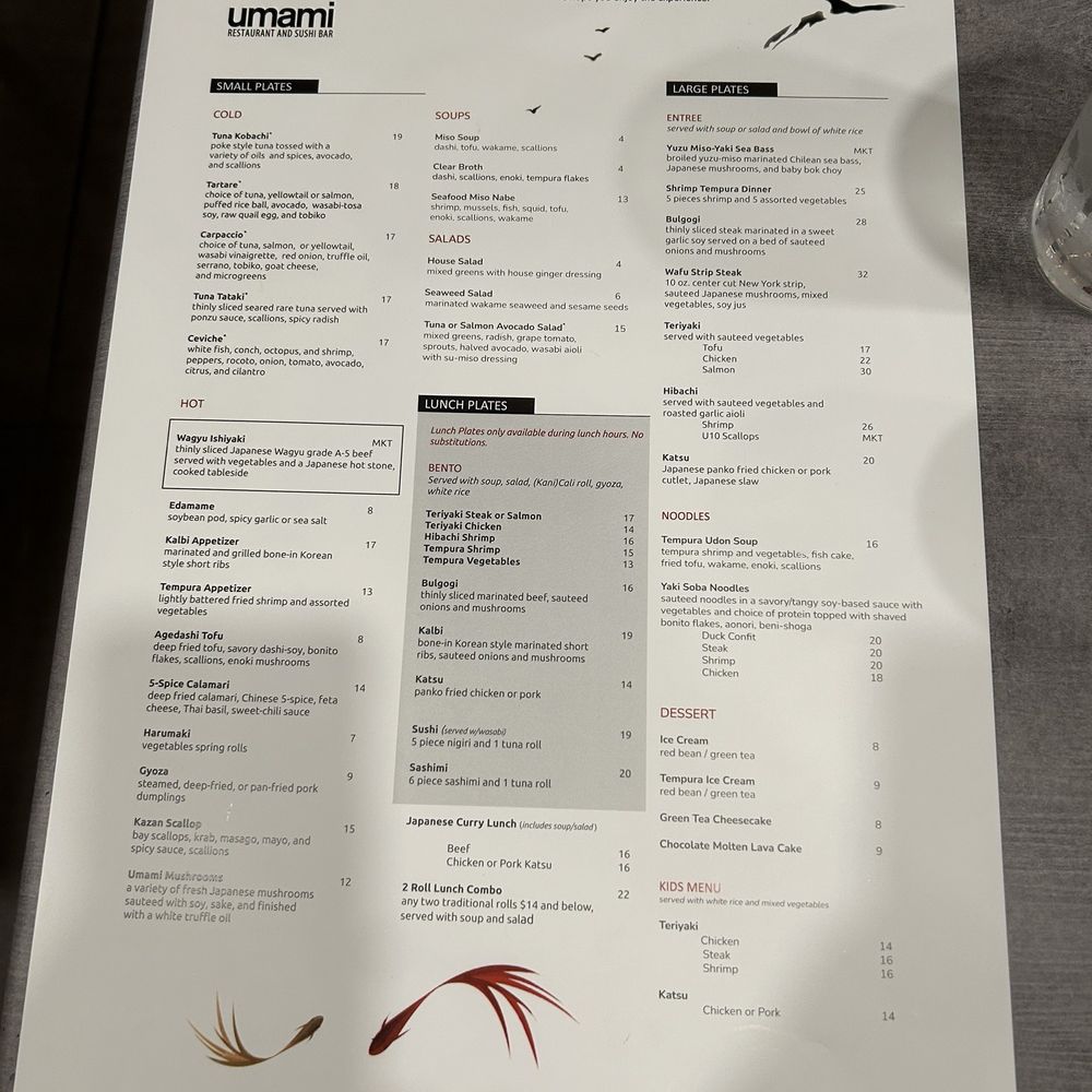 Umami Restaurant And Sushi Bar - Menu - Sushi Bars Near Me - Melbourne, Florida Umami Restaurant And Sushi Bar - Menu - Sushi Bars Near Me - Melbourne, Florida