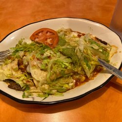 Senor Garcia Mexican Restaurant - Food taste really good, it comes with chips and salsa.