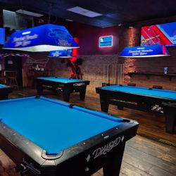 Hotshots Sports Bar and Grill - Cape Giradeau - Our Diamond pool tables just got brand-new bright blue felts and are ready for your next shot!