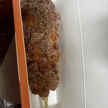 Mr Cow - The Churro before I took a bite of it - Hot Dogs Near Me - Morrow, Georgia