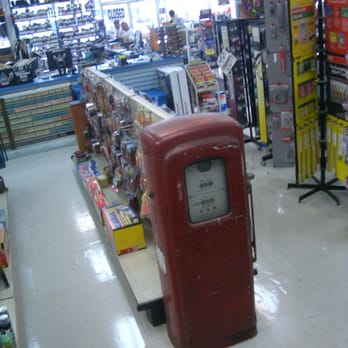 Ace Auto Parts - An old gas station gas pump!  Neat! At the end of that aisle in front of the counter are the bins & bins & bins of nuts & bolts. - Auto Parts & Supplies Near Me - Huntington Beach, California