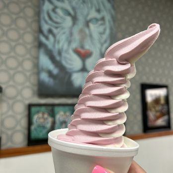 Tiger's Yogurt - Pineapple raspberry swirl - Ice Cream & Frozen Yogurt Near Me - Elk Grove, California Tiger's Yogurt - Pineapple raspberry swirl - Ice Cream & Frozen Yogurt Near Me - Elk Grove, California