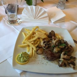 Das Schlemmer - 200g Rumpsteak, Champignons, Pommes + Kräuterbutter