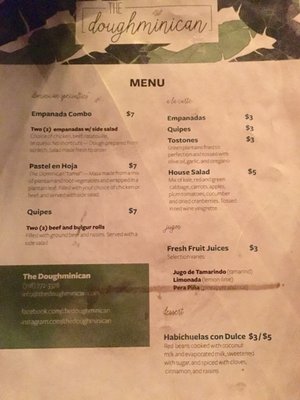 Menu photo 4 The Doughminican Austin, TX