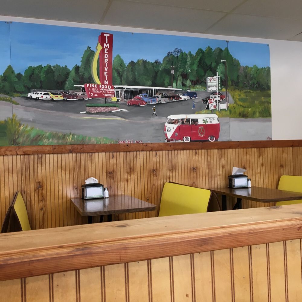 Time Drive In Restaurant - The mural. - American Near Me - Seneca, South Carolina Time Drive In Restaurant - The mural. - American Near Me - Seneca, South Carolina