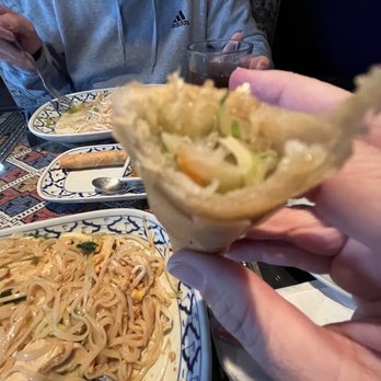 Thai Orchid Cuisine - Inside of the spring roll... - Thai Near Me - Mount Clemens, Michigan Thai Orchid Cuisine - Inside of the spring roll... - Thai Near Me - Mount Clemens, Michigan