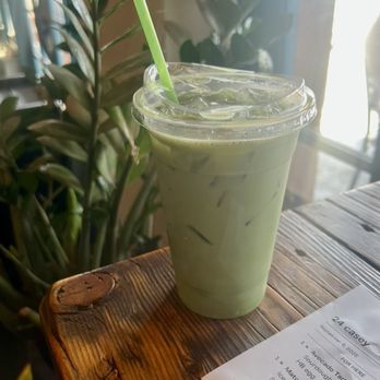 Frontier Café - Iced matcha latte - Coffee & Tea Near Me - Yucca Valley, California Frontier Café - Iced matcha latte - Coffee & Tea Near Me - Yucca Valley, California