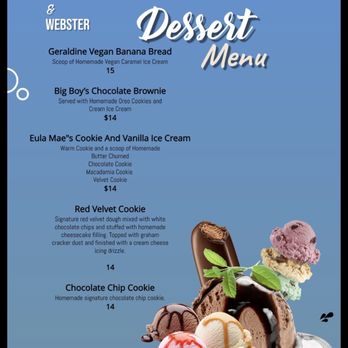 Smith and Webster - Dessert Menu - Southern Near Me - Miami, Florida