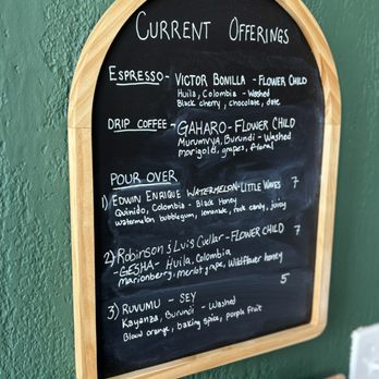 Vessel Coffee Collaborative - Some of the drinks menu -- Thursday, 2 April 2026 -- at Vessel Coffee Collaborative , a coffee shop - Coffee Roasteries Near Me - Cleveland, Ohio