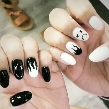 Nail & Tan Center - October/Halloween nails. Lowkey my faves. - Nail Salons Near Me - Crofton, Maryland Nail & Tan Center - October/Halloween nails. Lowkey my faves. - Nail Salons Near Me - Crofton, Maryland