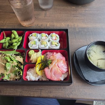 Umai Ramen & Donburi Tysons - Bento lunch set B w/ hamachi - Ramen Near Me - Tysons, Virginia Umai Ramen & Donburi Tysons - Bento lunch set B w/ hamachi - Ramen Near Me - Tysons, Virginia