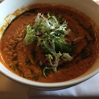 Pinzimini - Tomato Basil Soup (added the lettuce from crostini) - Italian Near Me - Rancho Mirage, California
