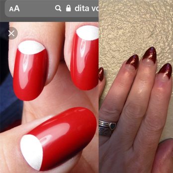 Nina Nails - What I asked for on the right what I got on the left. - Nail Salons Near Me - Mill Creek, Washington