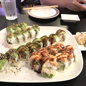 Koji Sushi - Top: Tears in Heaven. Super spicy! Middle: Caterpillar. Loved the avocado. Bottom: Baked salmon. Sooo good. Salmon was soft and creamy. - Sushi Bars Near Me - McKinney, Texas Koji Sushi - Top: Tears in Heaven. Super spicy! Middle: Caterpillar. Loved the avocado. Bottom: Baked salmon. Sooo good. Salmon was soft and creamy. - Sushi Bars Near Me - McKinney, Texas