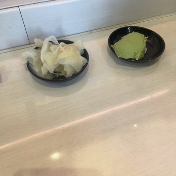 Genki Sushi - Our wasabi with no side dish. I had to ask 3 times - Sushi Bars Near Me - Honolulu, Hawaii Genki Sushi - Our wasabi with no side dish. I had to ask 3 times - Sushi Bars Near Me - Honolulu, Hawaii