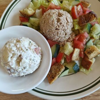 Flamingo Cafe - Tuna salad with side of potato salad - Cafes Near Me - Palm Bch Gdns, Florida Flamingo Cafe - Tuna salad with side of potato salad - Cafes Near Me - Palm Bch Gdns, Florida
