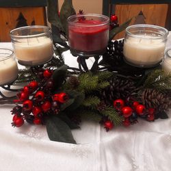 Hobby Lobby - This is the completed Christmas Centerpiece for dining table.