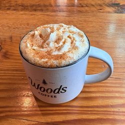 Woods Coffee - (Fall menu)- pumpkin spice latte.