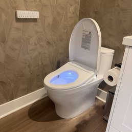 Smart toilet, install in powder room