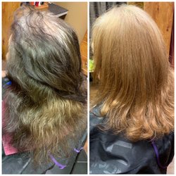 Vivid Salon & Spa - Before & after color correction & cut!