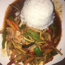 Spicy basil with shrimp Spicy basil with shrimp