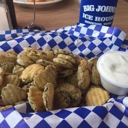 Fried pickles - done the right way, chip style, none of the spear nonsense! Fried pickles - done the right way, chip style, none of the spear nonsense!