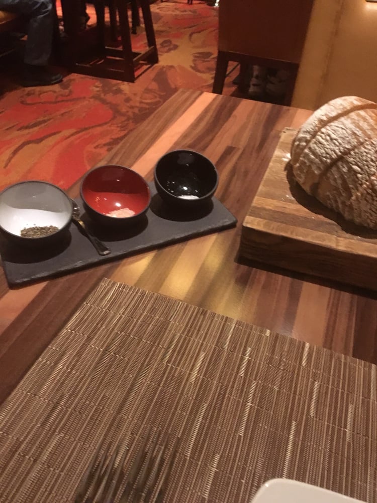 Specialty salts for your steak and excellent bread that takes two days