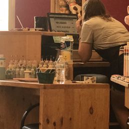 Told her my frustration while in here drinking a drink. Doesn't say no food or drink. Ridiculous. Won't be back. Told her my frustration while in here drinking a drink. Doesn't say no food or drink. Ridiculous. Won't be back.