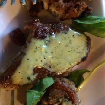Maxine's On Shine - Lollipop lamb chop with jalapeño pesto - New American Near Me - Orlando, Florida Maxine's On Shine - Lollipop lamb chop with jalapeño pesto - New American Near Me - Orlando, Florida