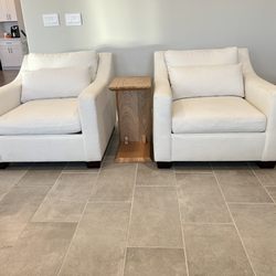 Furniture Lab - After: left chair had an arm that was cracked