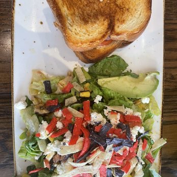 First Watch - Ham & Gruyere Melt  + Chicken Avocado Chop Salad - Breakfast & Brunch Near Me - Lake Mary, Florida