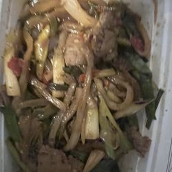 Yhum Yhum Kitchen - Mongolian beef.