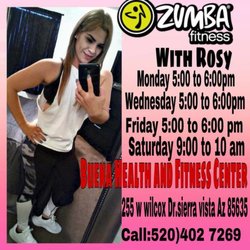 Buena Health Fitness Center - Zumba with Rosy Mon-Wed_Fri 5PM Sat: 9AM