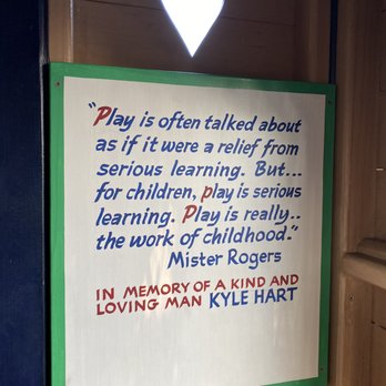 Magical Bridge Playground - Mr. Rogers quote at on the second story of the playhouse - Playgrounds Near Me - Redwood City, California Magical Bridge Playground - Mr. Rogers quote at on the second story of the playhouse - Playgrounds Near Me - Redwood City, California