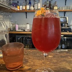 Hibiscus rose mocktail