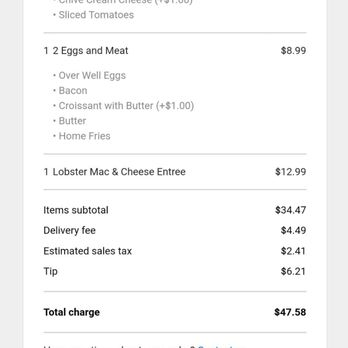 Coral Bagels - Didnt send Lobster Mac, didn't send any of the side items 4 shrimp n grits, over well eggs came liquid and ruined all else. - Bagels Near Me - Miami, Florida Coral Bagels - Didnt send Lobster Mac, didn't send any of the side items 4 shrimp n grits, over well eggs came liquid and ruined all else. - Bagels Near Me - Miami, Florida