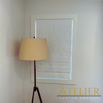 Atelier Custom Drapery - Custom Flat Roman Shade - Shades & Blinds Near Me - Mountain View, California