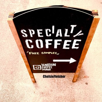 Ignition Coffee - a sign for a special coffee - Coffee & Tea Near Me - Honolulu, Hawaii